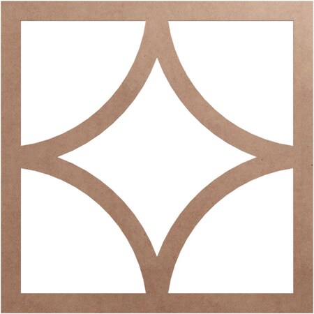 Ekena Millwork Statesman Wood Fretwork Pierced Ceiling Medallion, Wood (Paint Grade), 32"OD x 20 1/2"ID x 3/8"T CMWP32X32X0375STMF